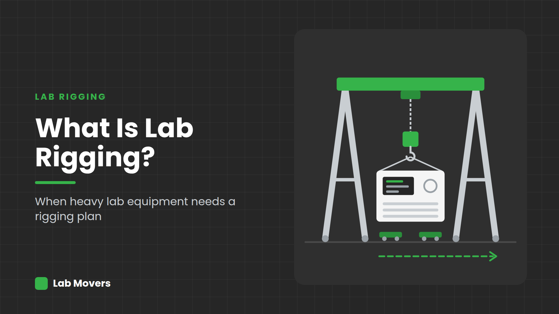 What Is Lab Rigging? When Heavy Lab Equipment Needs a Rigging Plan